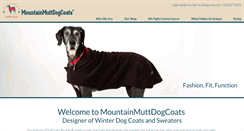 Desktop Screenshot of mountainmuttdogcoats.com
